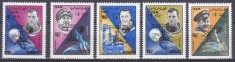 DB1 Yemen Cosmos supratipar Surveyor 1 1966 Prima Aselenizare Americana 5 v. MNH