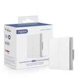 Intrerupator inteligent ingropat AQARA Smart Wall Switch H1 EU, fara nul, 2 butoane H1 (No Neutral, Double Rocker)