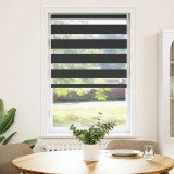 Jaluzea tip zebră, 70 x 120 cm, negru, vidaXL