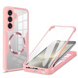 Husa pentru samsung galaxy s25 plus cu folie, colorverse 360, pink
