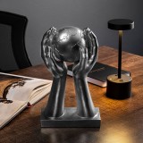 Cumpara ieftin Obiect decorativ Global Argintiu 18x30x9 cm