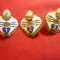 Set 3 Insigne Militare de Transmisionisti ,metal si email , h=3,7cm