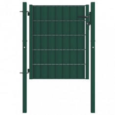 vidaXL Poarta de gard, verde, 100 x 81 cm, o?el foto