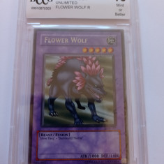 Cartonas YU-GI-OH ! 2002 - FLOWER WOLF - gradat BCCG 10 MINT OR BETTER