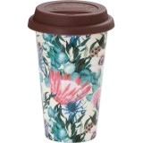 Cana termica De&amp;#039;Longhi Blu Multicolored, Ceramica, Perete dublu, 300 ml
