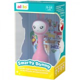 Iepuras interactiv pentru bebelusi, Alilo, Smarty, Roz, RO/EN