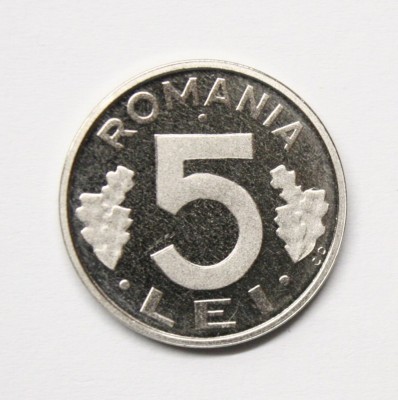 5 LEI 2000 DIN SET DE MONETARIE 2000 . PROOF . foto