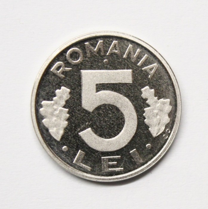 5 LEI 2000 DIN SET DE MONETARIE 2000 . PROOF .