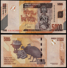 = CONGO - 5 000 FRANCS - 2013 - UNC = foto