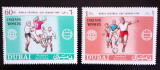 Dubai 1966--Sport,fotbal,C.M.Londra, 2 valori dantelate,MNH.Mi.217bA-218bA, Nestampilat