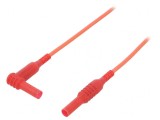 Cablu de măsurare 1,5m 10A roșu silicon 1kVDC