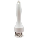 Ustensila pentru fragezit carnea, cu 21 de tije ascutite din inox 304, 20 cm, alb