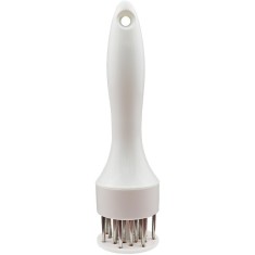 Cyrax Ustensila pentru fragezit carnea, cu 21 de tije ascutite din inox 304, 20 cm, alb