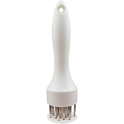 Ustensila pentru fragezit carnea, cu 21 de tije ascutite din inox 304, 20 cm, alb foto