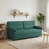 vidaXL Canapea 100% poliester, cadru din metal, MDF, placaj 42033916