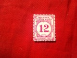 Timbru Porto Malaya Postal Union - 1951 - 12c , stampilat
