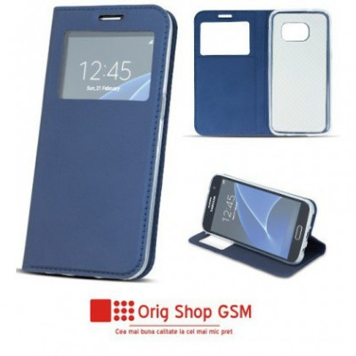 Husa Flip Carte Smart Look iPhone 7/8 Plus (5,5inch ) Blue foto