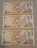 5000 lei 1998 UNC consecutive