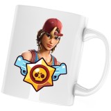 Cana alba personalizata &quot;Sparkplug Fortnite Brawl Stars&quot;, INOVATIX&reg;. 330ml, Oem