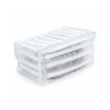 Sac pentru spalat incaltamintea cu pad-uri din spuma pentru protectie in masina de spalat si uscator, 33x19x19cm, Alb