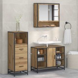 vidaXL Set de mobilier pentru baie cu sertar 3 pcs stejar artizanal 3402564