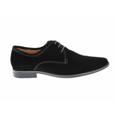 Pantofi casual barbati din piele naturala velur 336 Negru VEL foto