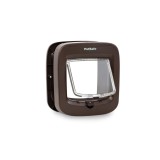 Usa pisica cu microcip PetSafe, acces selectiv, incuietoare 4 directii, pana la 7 kg, alba