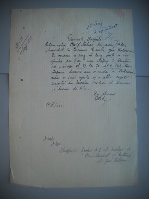 HOPCT DOCUMENT VECHI NR 457 IOSIF MATIAS-EVREU -SCOALA NR 3 FETE BOTOSANI 1949 foto