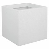 Ghiveci patrat alb 29,5x29,5x29,5 cm GRAPHIT UP