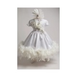 Cumpara ieftin Rochita Botez Ann, cu Pene, Alb - DPH37