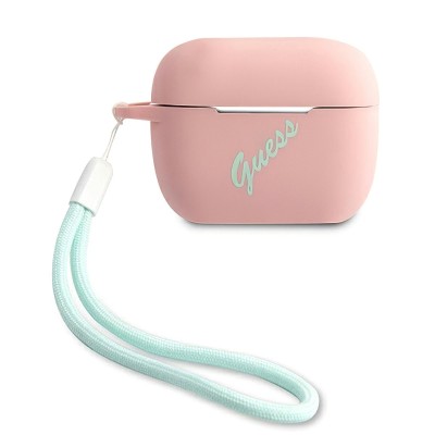 Husa TPU Guess Vintage pentru Apple AirPods Pro, Roz GUACAPLSVSPG foto