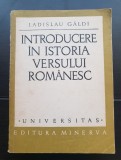 Introducere &icirc;n istoria versului rom&acirc;nesc - Ladisalu Galdi