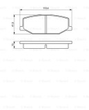 Placute frana Bosch 0986460935 Suzuki Jimny Samurai SJ410 SJ413