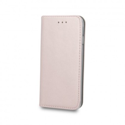 Husa Flip Carte / Stand Samsung G980 Galaxy S20, inchidere magnetica Rose Gold foto