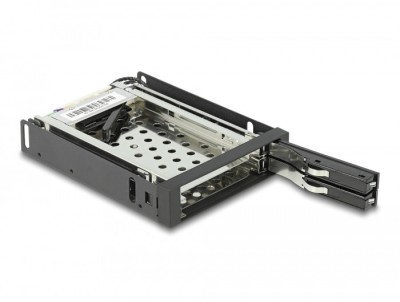 HOT SWAP Delock Carcasă mobilă de 3.5&amp;Prime; pentru 2 x SATA HDD / SSD de 2.5&amp;Prime; Unitate foto