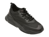 Pantofi sport HUGO negri, 6960, din material textil