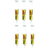 Set 6 Bucati Momeala Insecticida Gel Gandaci Dms, 120g, Aplicare Seringa, Interior/Exterior, Fara Miros, Alb