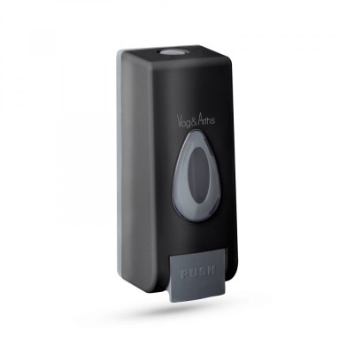 Dozator Manual de Sapun Lichid sau Dezinfectant, Capacitate 350ml, Fixare pe Perete, Negru foto