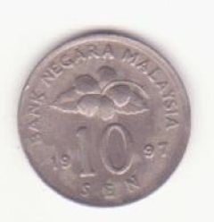 Malayesia 10 sen 1997 - Congkak foto