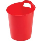 Cumpara ieftin Cos hartie plastic 15 L Green2Desk Rosu