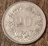 C50 - Moneda foarte veche - Elvetia - 20 rappen - 2018