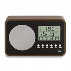 Radio cu ceas ADE BR1704,cu baterie , stil retro, afisaj LCD, ceas , termometru foto