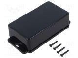 Carcasă universală TEKO ABS neagră 55mm x 100mm x 29mm