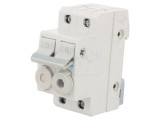 Separator cu Fuzibil 10x38mm pentru Șină DIN 20A 400V 2 Poli