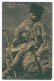 4520 - Ethnic, Cioban SHEPHERD, Romania - old postcard - unused