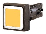 Comutator 16mm Acționat prin Apăsare Galben