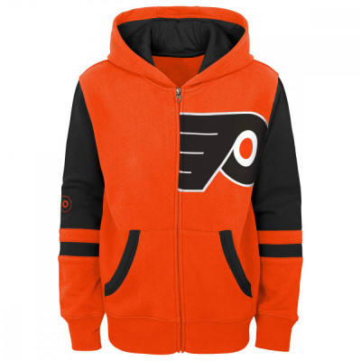 Philadelphia Flyers hanorac cu glugă pentru copii faceoff colorblocked fleece full-zip - Dětsk&amp;eacute; L (13 - 14 let) foto