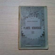 PLANTE VENINOASE - Valeriu Puscariu - 1923, 79 p. cu 23 figuri in text
