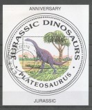 Guyana 1993 Prehistoric animals Jurassic perf sheet used L.121, Stampilat