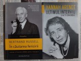 Hannah Arendt - Ultimul interviu si alte convorbiri + Bertrand Russell - In cautarea fericirii. Premiul Nobel pentru literatura (Humanitas)